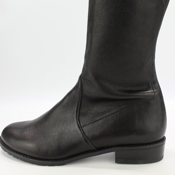 NEW Stuart Weitzman Lowland Over-the-Knee Boots-Black Leather – Small Feet - Picture 9 of 16